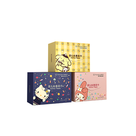 嬰兒純棉柔巾-三小無(wú)猜系列（盒裝）