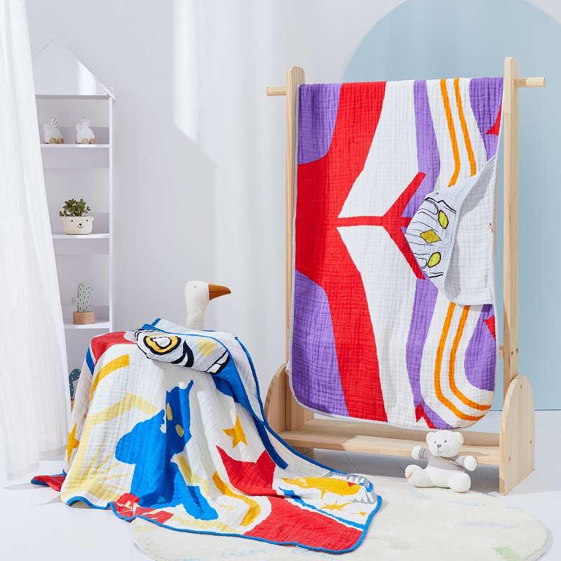 戴拿奧特曼/六層一體浴巾
