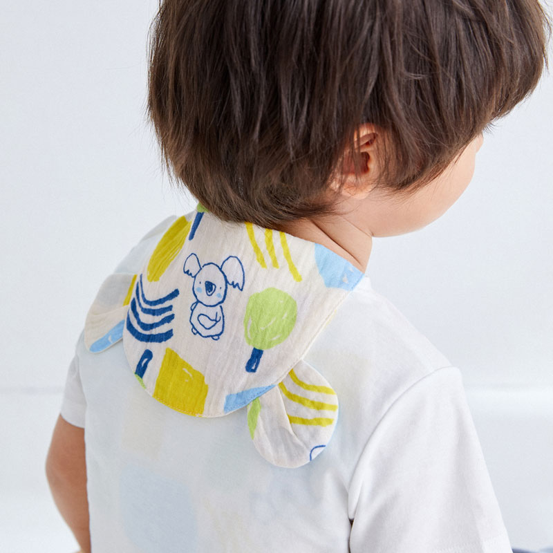 嬰童汗巾 考拉大頭照+晶瑩黃+考拉吉姆杏