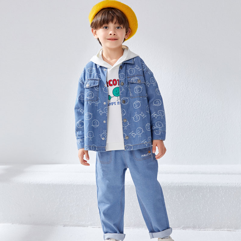 嬰幼童襯衫 單色豌豆花
