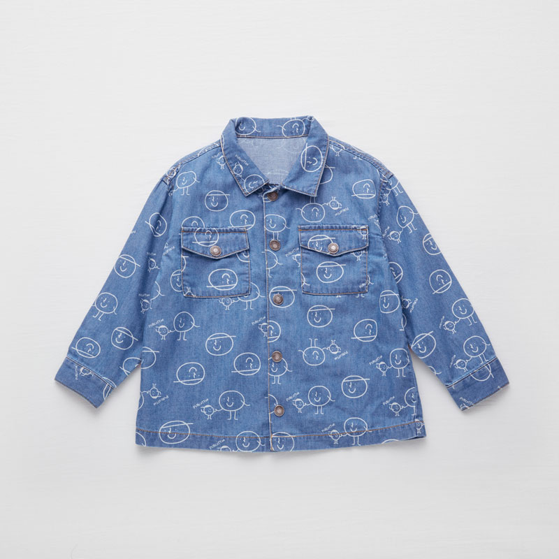 嬰幼童襯衫 單色豌豆花